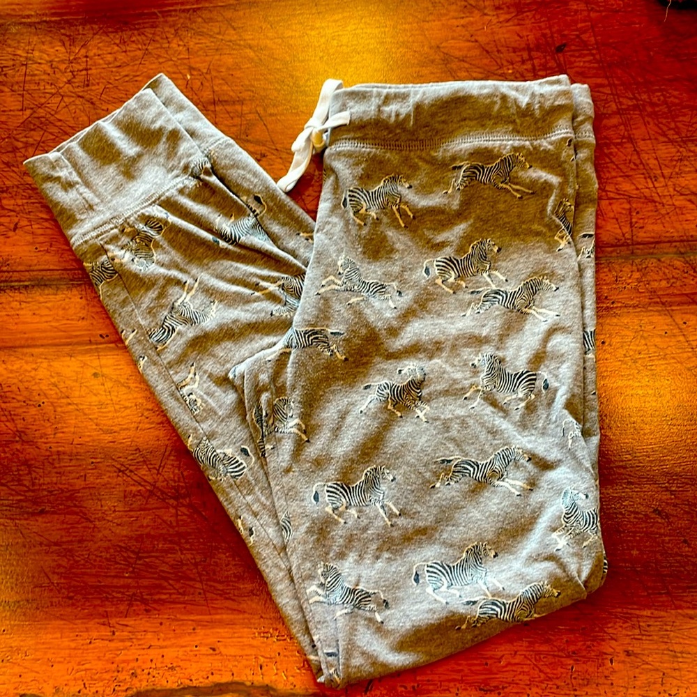 J CREW | zebra print pajama pants | XS